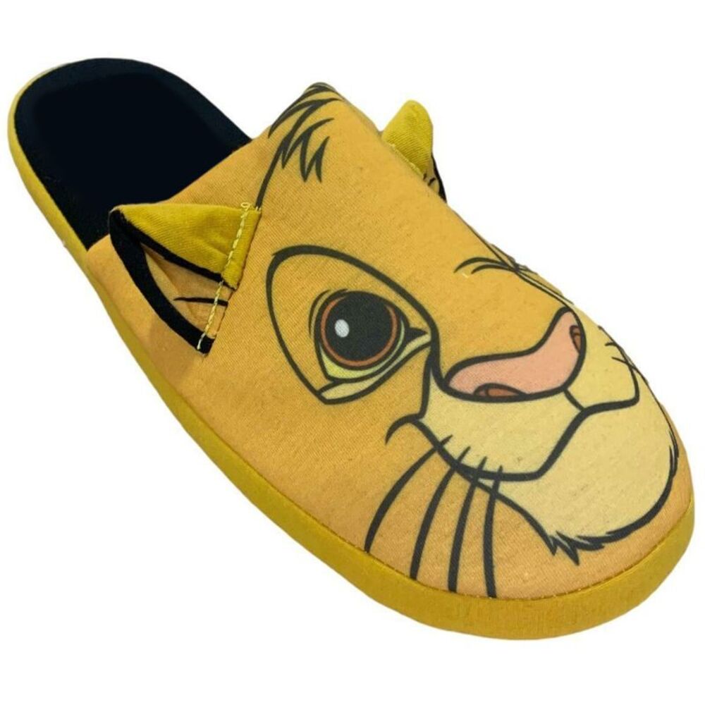 The Lion King Childrens/Kids Simba Polyester Slippers / Yellow